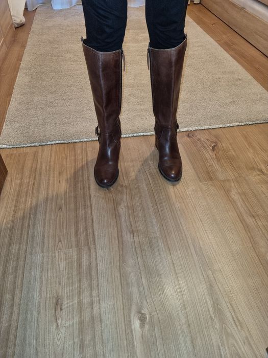 Дамски ботуши от естествена кожа