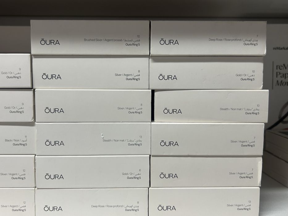 Oura Ring 5 все размеры