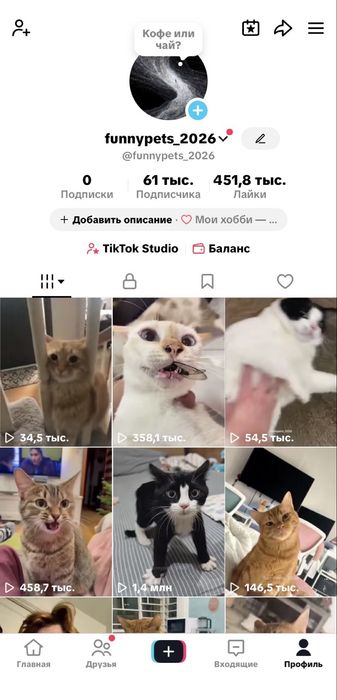 Продам тикток аккаунт