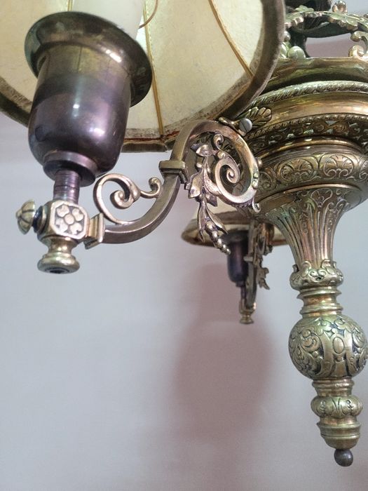 Винтидж месингов абажур