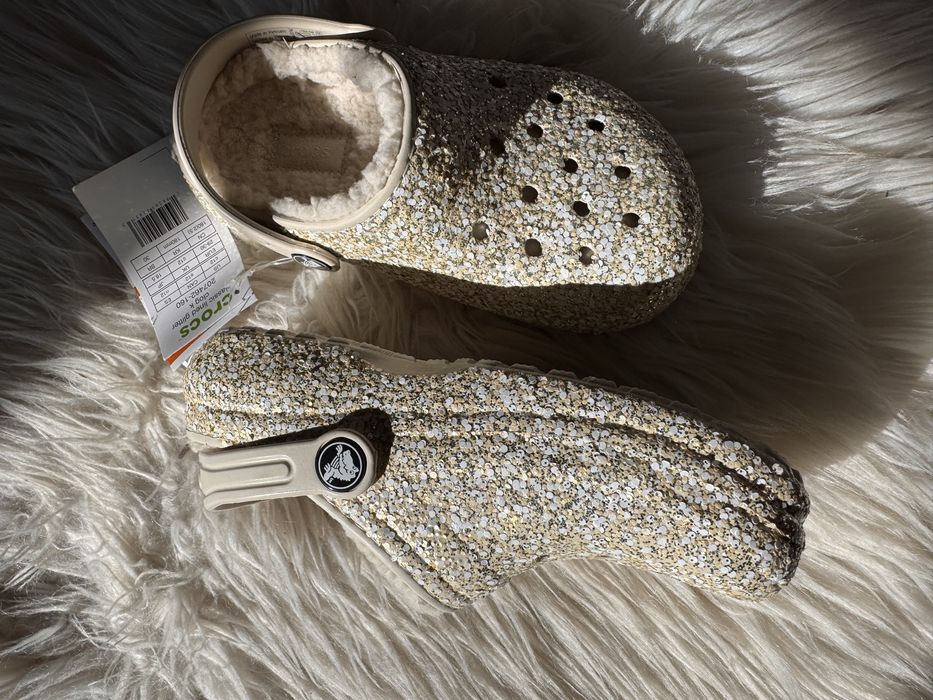 Нови детски пантофки Crocs Glitter 29/30