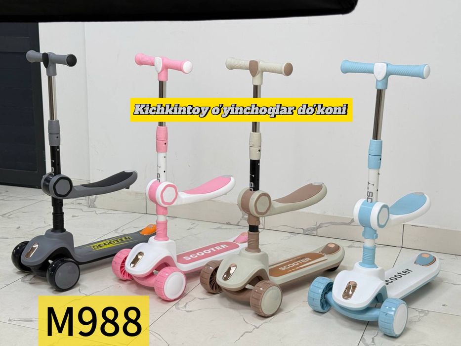 Самокат Скутер Samokat Детский машина Толокар Kichkintoy do’koni