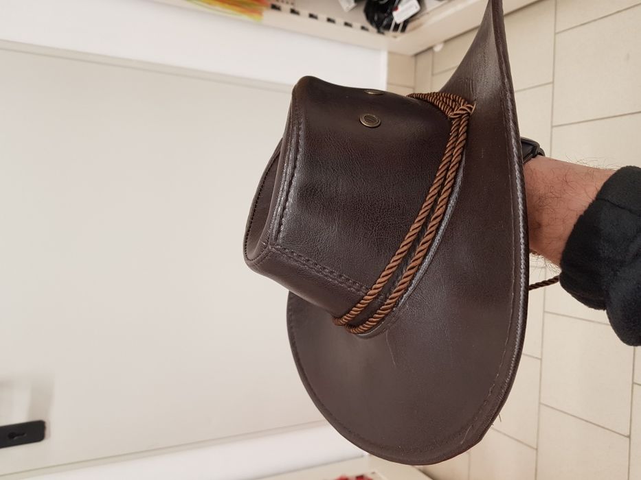 Pălărie tip cowboi imitație piele