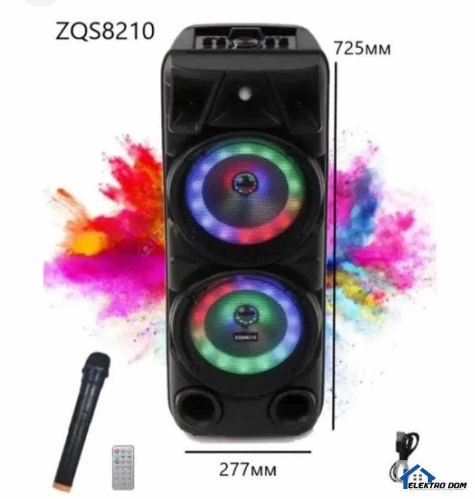 Нов Караоке  Bluetooth колонка с микрофон ZQS 8210 И ZQS 8210 S
