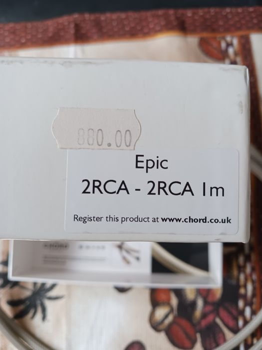 2RCA кабел Chord Epic 1  m