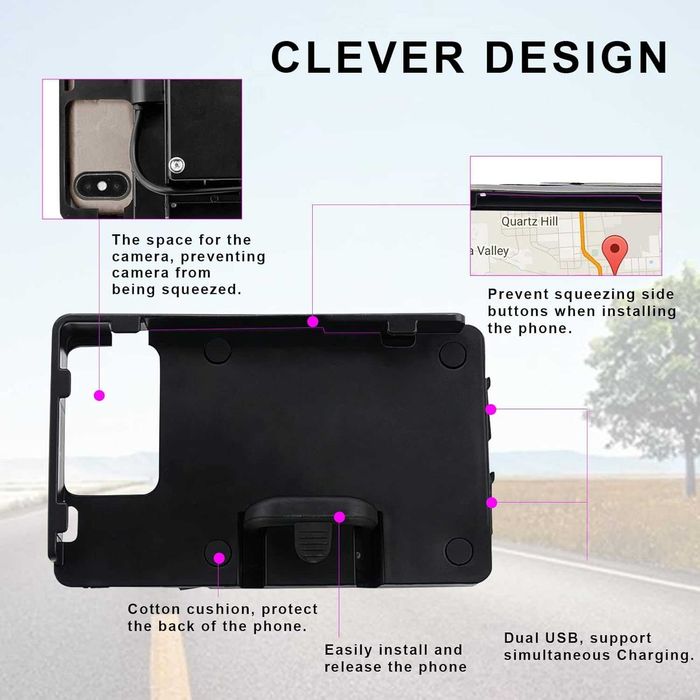 Мото стойка за телефон GS Motor /навигационна база тип BMW Motorrad