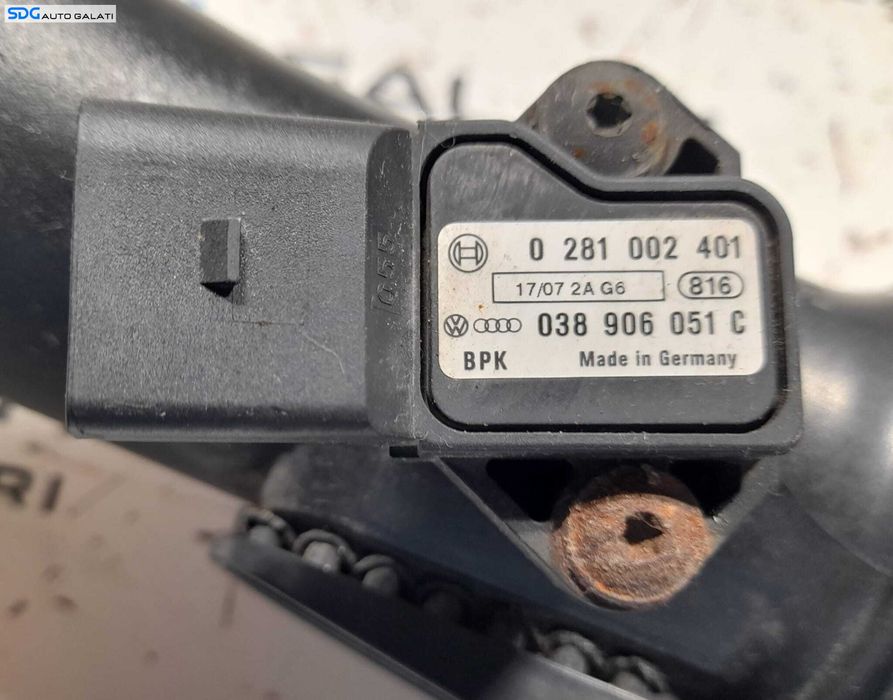 Tub Tubulatura Conducta Intercooler Volkswagen Golf 5 2.0 TDI 2005 - 2010 Cod 3C0145762AD 3C0145770C [N0293]