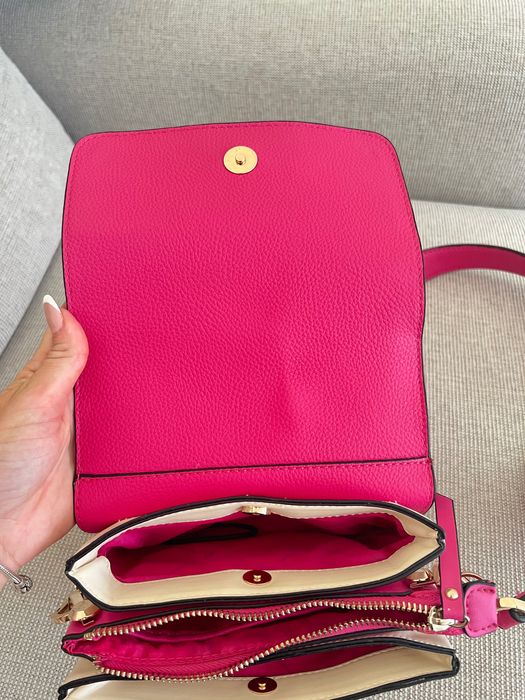 Дамска чанта Rocco Barocco - наситено розово