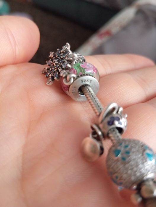 Brățară Pandora Originală Full Charm (17 piese), Argint Masiv S925
