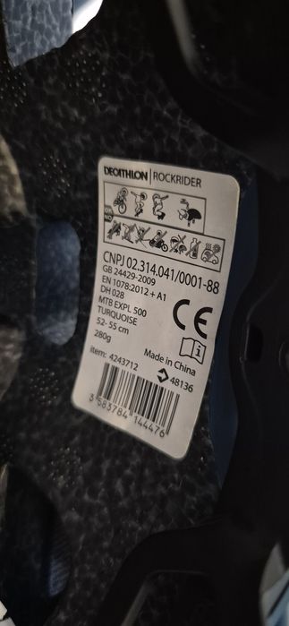 Vand casca bicicleta rockrider copii 52-55 cm