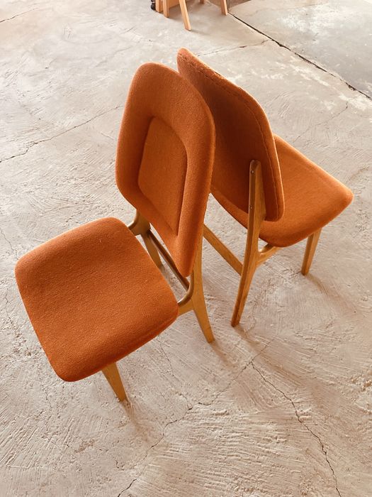 Винтидж скандинавски трапезни столове – Mid Century Modern, 70-те години