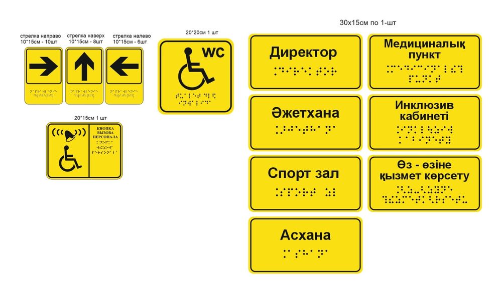Пандус,  тактильная плитка, мнемосхема