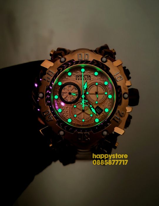 часовник INVICTA Gladiator Brown and Gold 60 mm, Инвикта нов