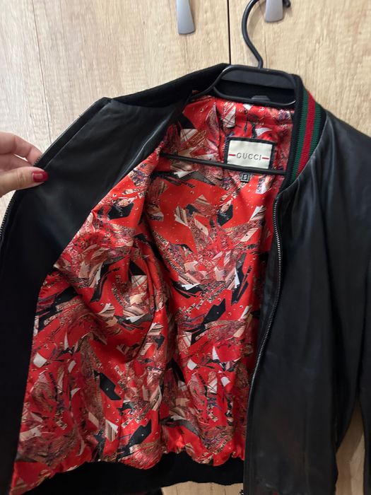 Яке Естествена Кожа Gucci