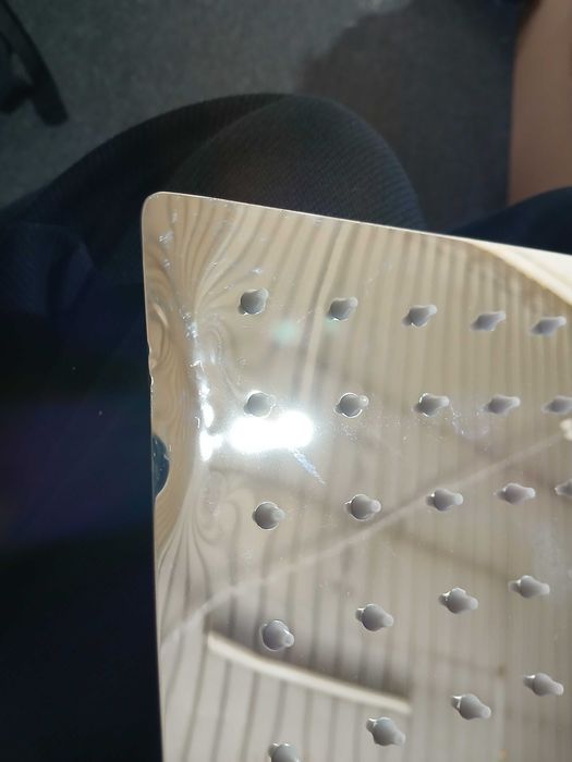 Cap duș pătrat Katezon 30 cm, inox lucios, montaj tavan