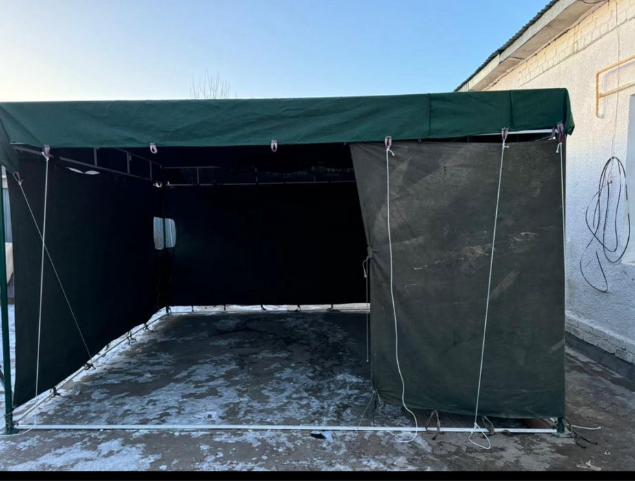 Зиний палатка, қазан- ошақ