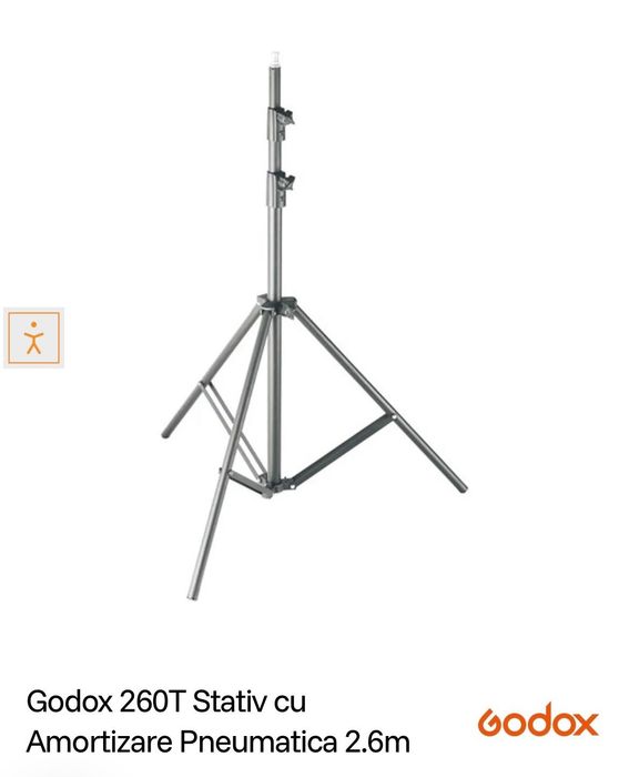 Stativ godox 260T cu amortizare pneumatica 2.6m