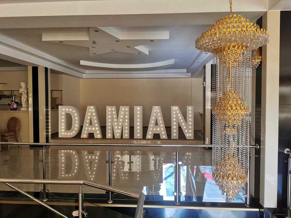 Litere luminoase litere volumetrice eveniment nunta botez de efect