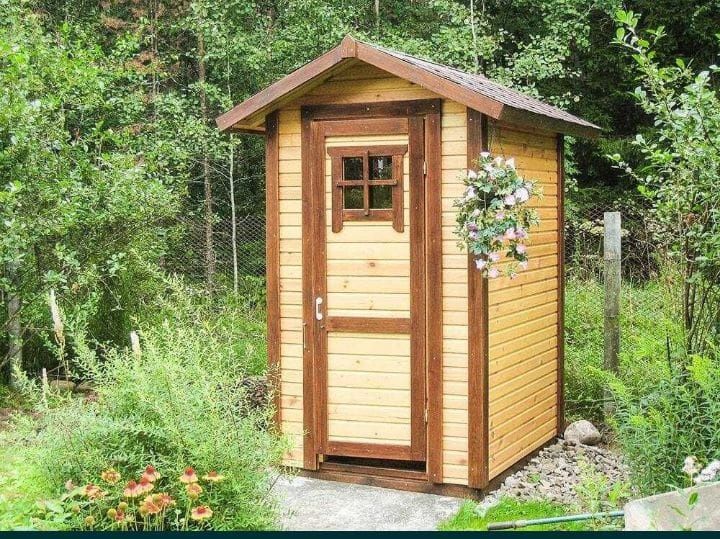 Уличный Деревянные туалет