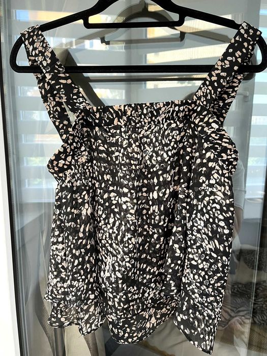 Top Bretele Vaporos Chiffon H&M
