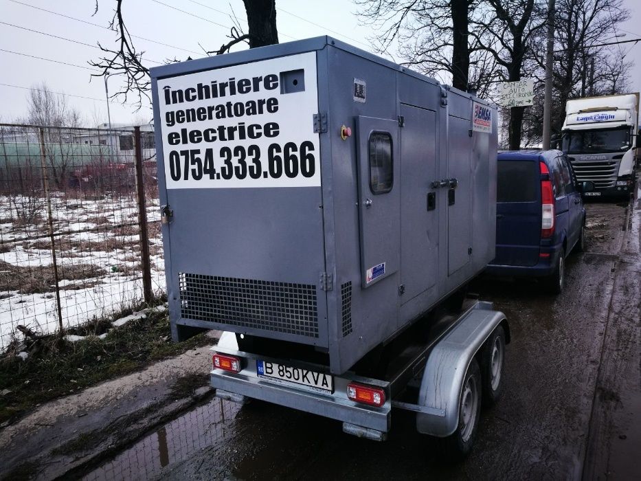 Inchiriere generator (grup electrogen) 100KVA (putere 80Kw) trifazic