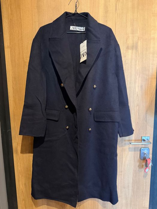 Zara палто тъмносиньо