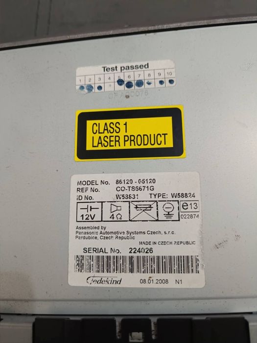 Мултимедия/радио за Toyota Avensis Т25