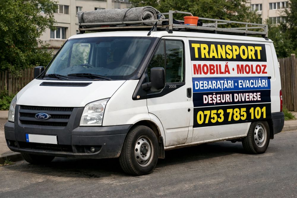 Transport mobila, moloz, diverse