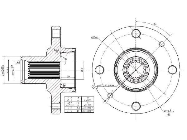 Ступица перед  Renault Logan
