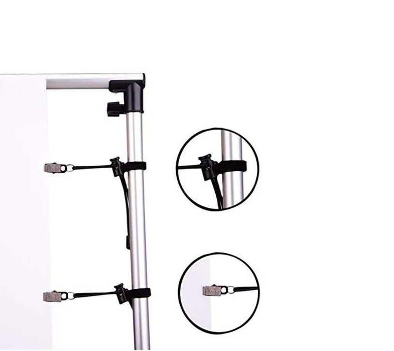 Щипка за фото декори – за вертикална греда на фонова система