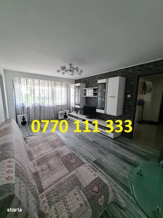 Apartament 3 camere confort 1, Viziru 1, Renovat, Mobilat Utilat