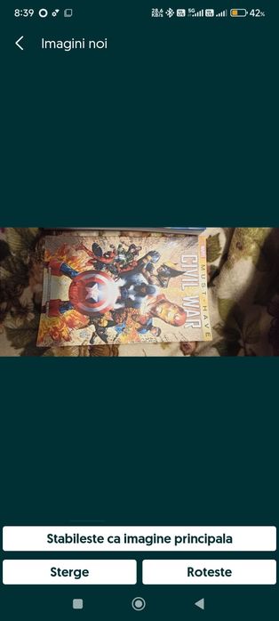 Benzi desenate colectia Marvel - Captain
America 4 si Civil War. Citit