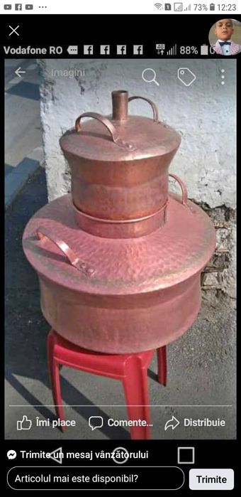 Vând cazan de țuică 120l cu fund de 4mm perti de 3 MM capac de 2mm și fac  la comanda cu dorește  clienții