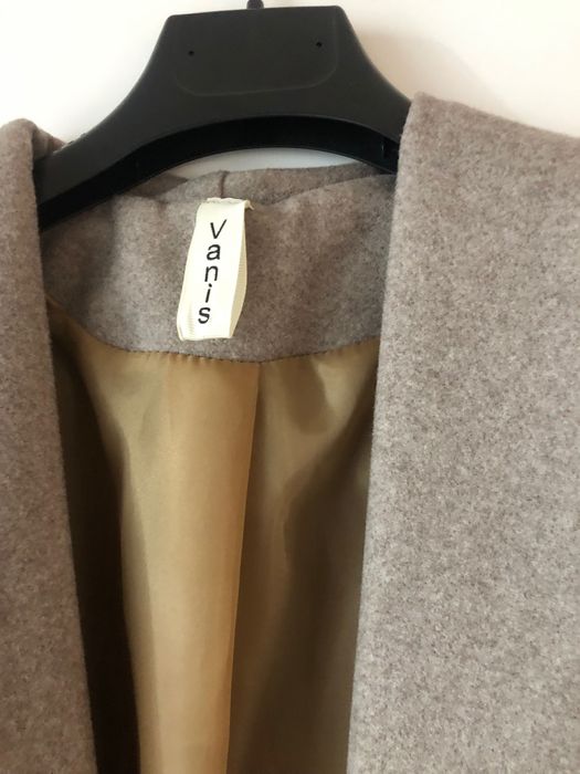 Palton de primăvara stil kimono culoare gri-crem, mărime universala