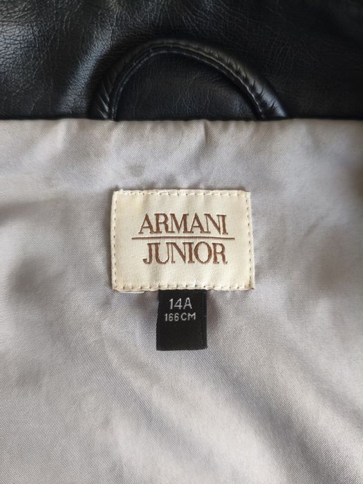 Подростковая Кожаная Куртка Armani Junior