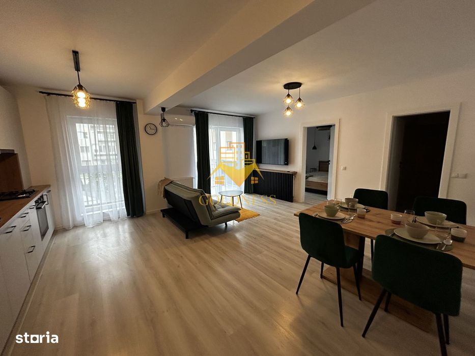 2 camere open space, Parcare, Modern, Zona Porii, Lidl, Floresti
