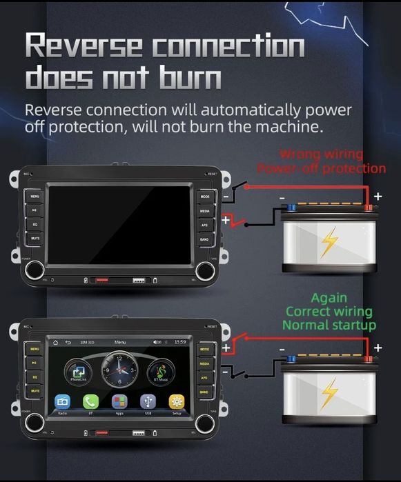 Навигация s Android auto,Carplay + камера за VW,Seat,Skoda