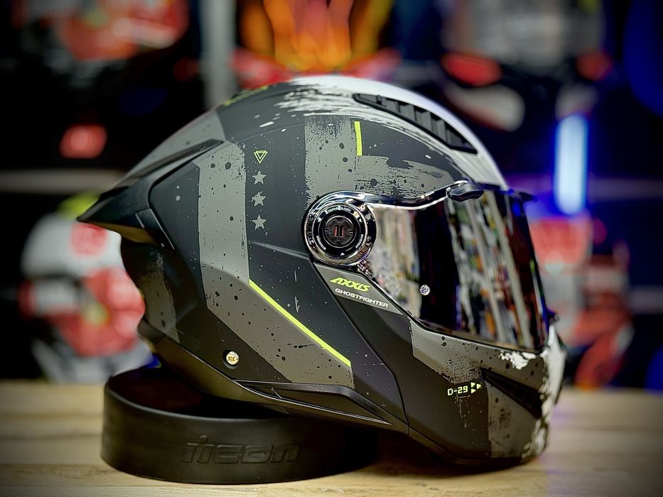 Casca Moto Modulabila / Flip-Up Axxis Ghost Fighter D29/B2 Gri Mat