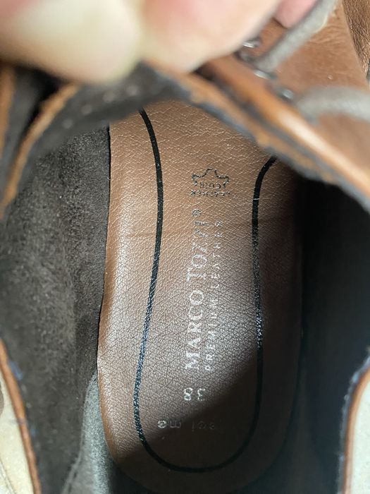 Кафяви обувки естествена кожа 38