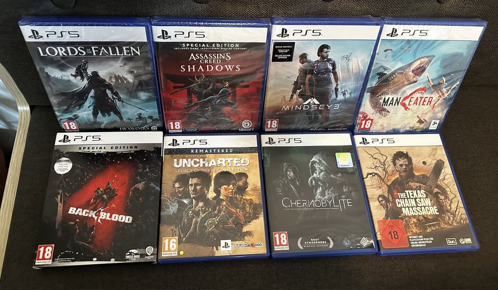 8 броя PS5 игри! НОВИ! Възможен и бартер!
