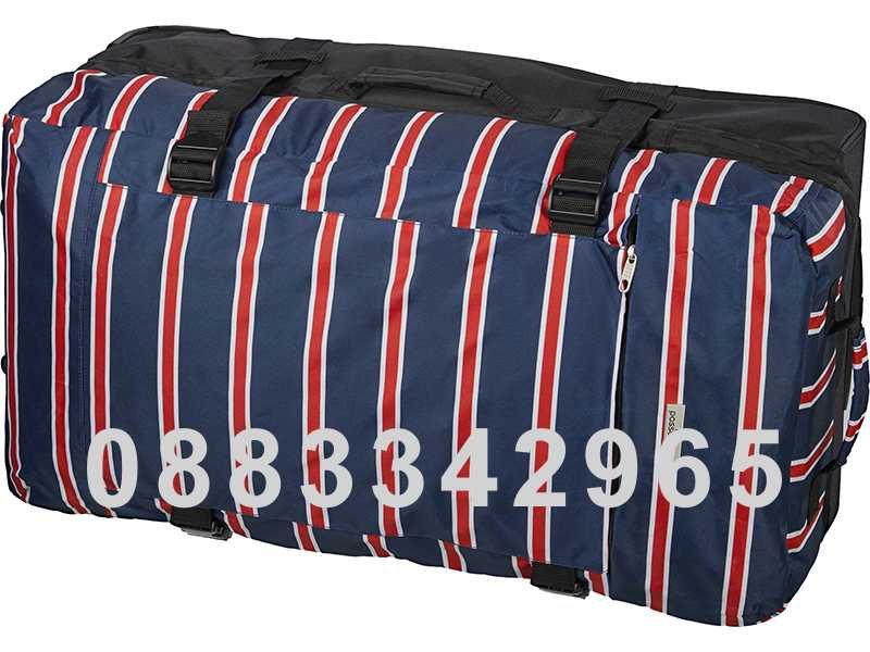 НОВА! Пътна чанта - куфар на колелца XXL обем 100L