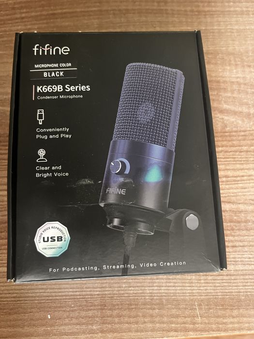 Микрофон конденстароный, студийный FIFINE K669