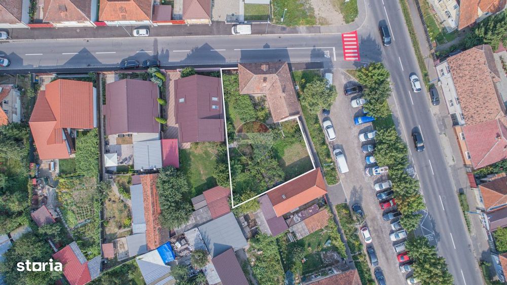 Casă individuală din cărămidă | Teren 553 mp cu ieșire la două străzi