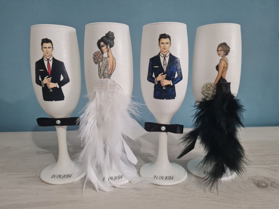 Pahare nuntă si botez personalizate