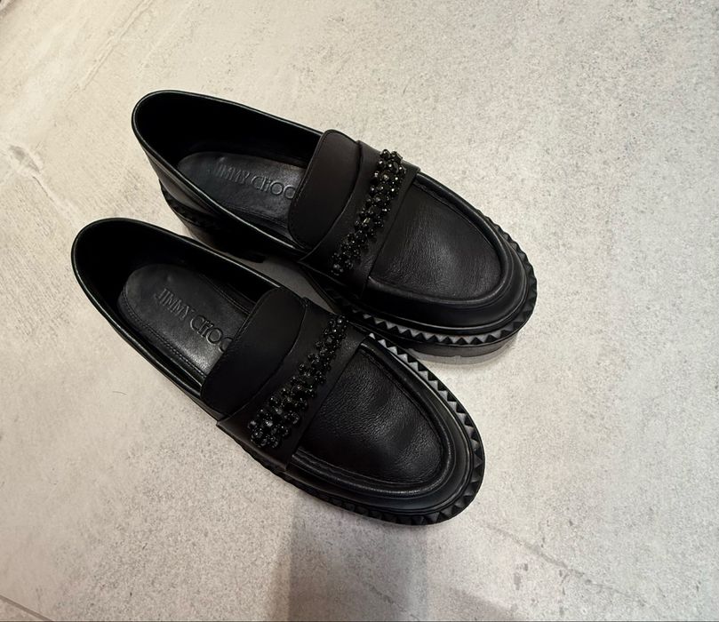 JIMMY CHOO 40mm Bryer loafers 37.5