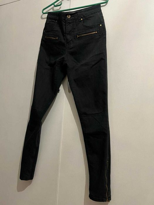 Blugi Slim Vero Moda Jeans negri cu talie inalta talie 27 lungime 34 S