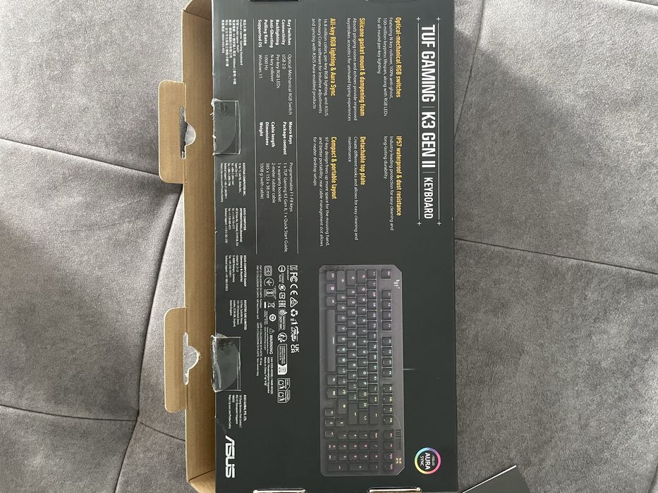 Tastatură mecanică TUF gaming ASUS