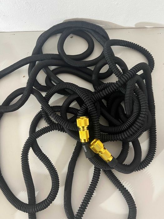 Furtun de grădină flexibil, extensibil, cu pistol de stropit