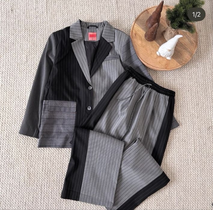 Нов дамски костюм - сако и панталон