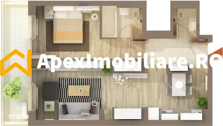 Apartament 2 camere de inchiriat Iancu Nicolae Bucuresti | ApexImobili